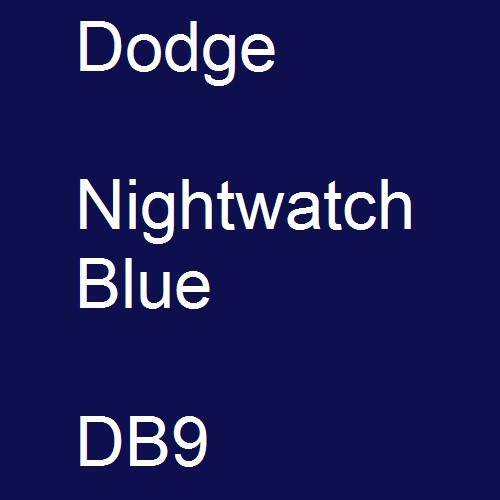 Dodge, Nightwatch Blue, DB9.